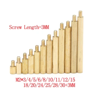 50 шт. M2 латунный круглый гайковерт 