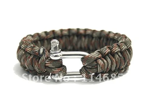 FRE E SHIPPING NEW Metal Buckle Reflective Paracord Parachute Cord Bracelet Military Survival Life-saving | Украшения и