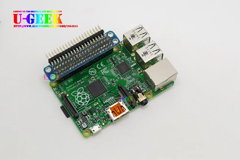 UGEEK разобранный двойной GPIO адаптер для Raspberry Pi 3 Model B, 2 Modol B, A+, B+ и Zero передачи GPIO на передний