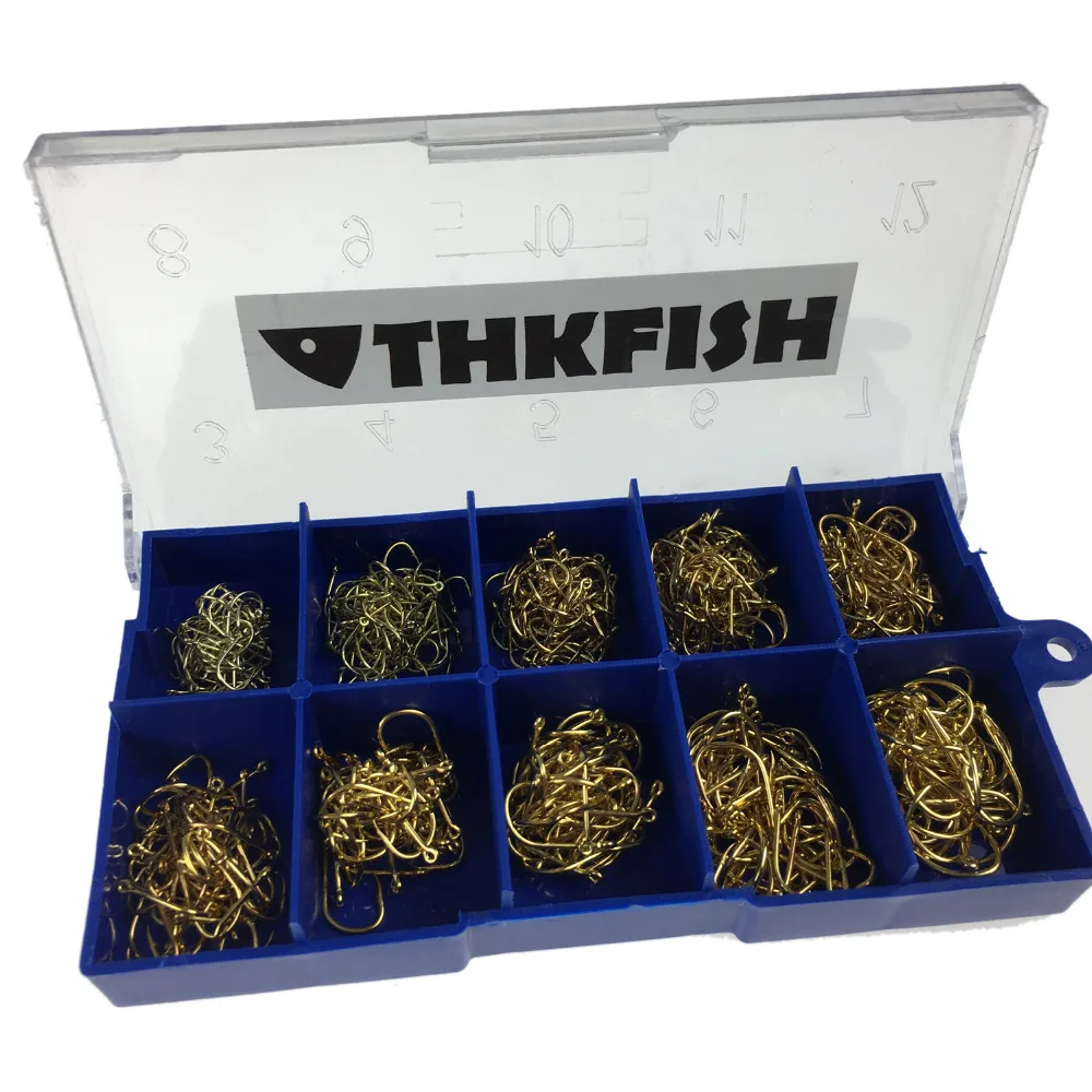 500 шт./кор. #3 ~ #12 колючей крючки Fsihhooks черный нержавеющей Sharp рыболовные крючок