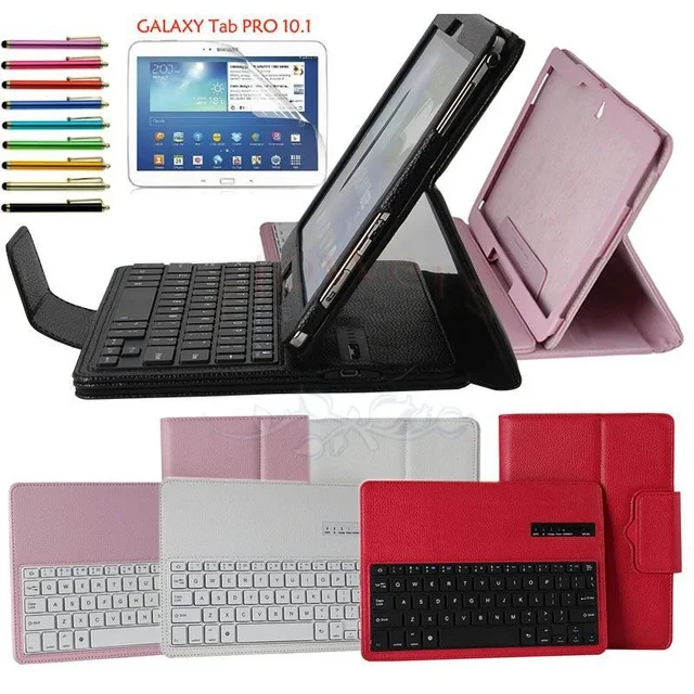 Removable ABS Bluetooth Keyboard Case Smart Cover for Samsung GALAXY Tab PRO 10.1 inch T520 T521 + Pen &amp Screen Protector Film |