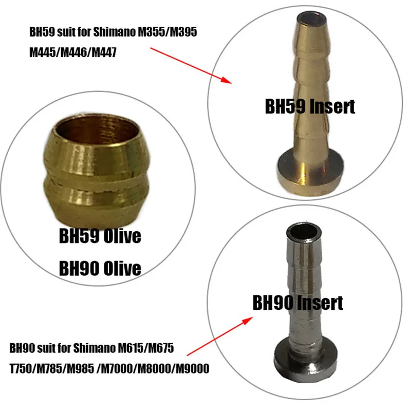 

20PCS/LOT BH59 BH90 Bike Insert Olive Head Hydraulic Disc Brake Insert Commpressing Ring