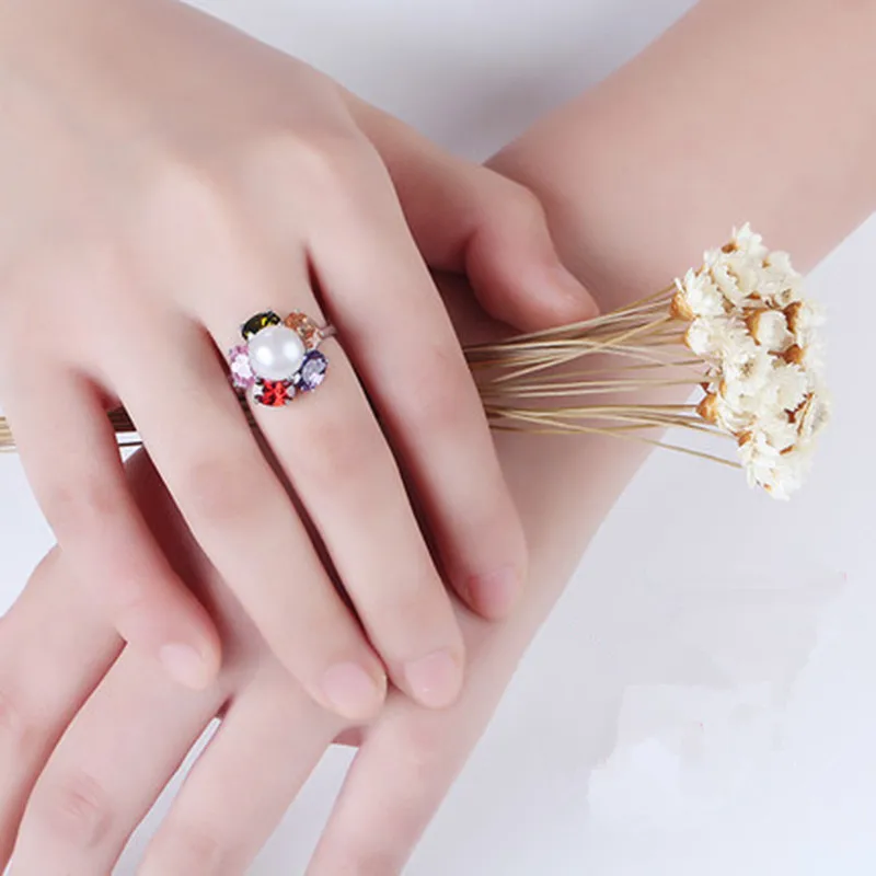 Искусственные кольца искусственный пресноводный бисер Прекрасные Ювелирные