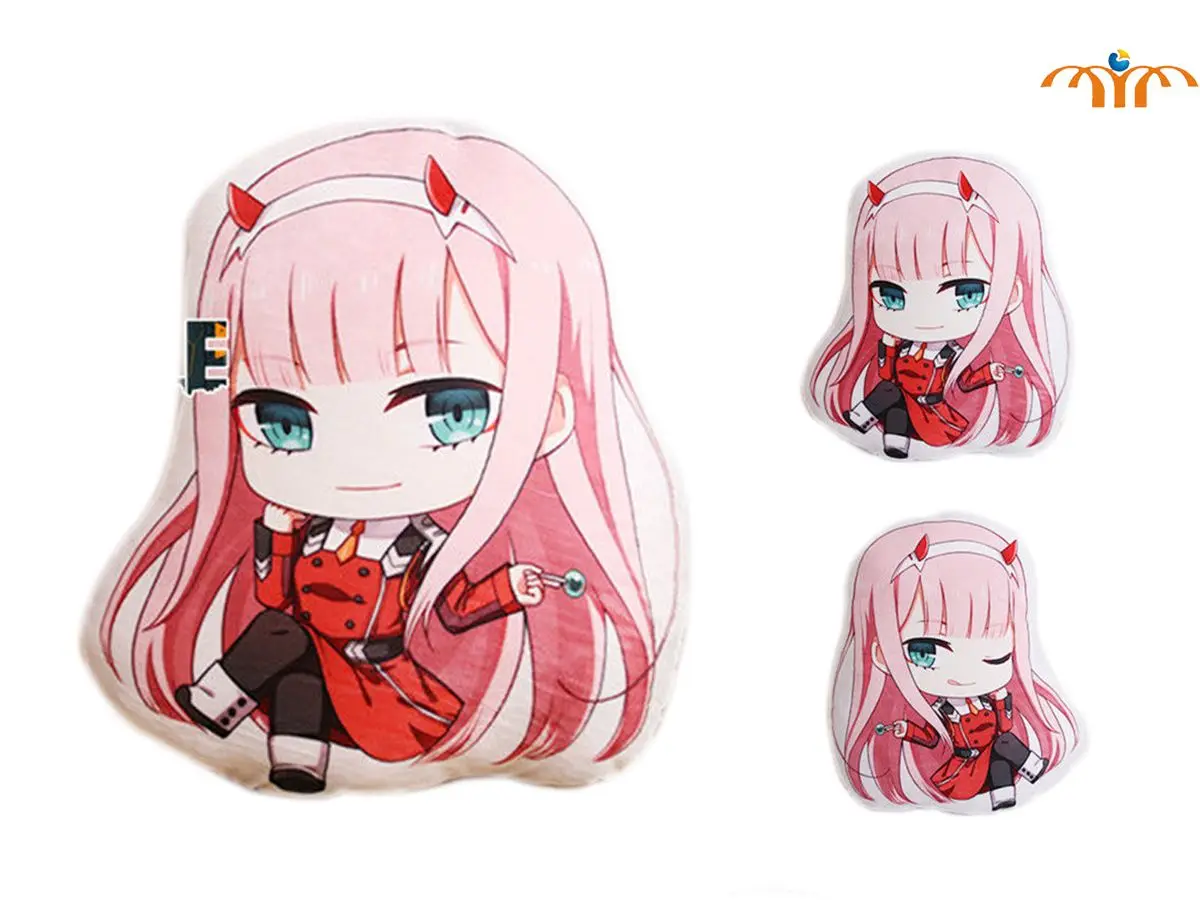 OHCOMICS аниме Darling в franxx ноль два 02 50 см прикольного персика кожура Подушка плюшевая