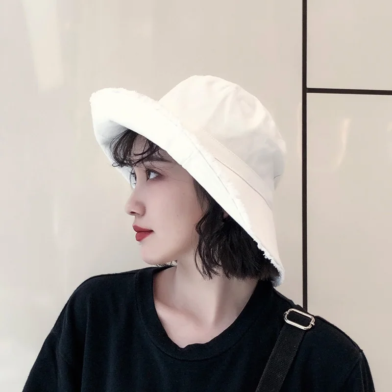 New Fisherman's Hat Girl Spring Summer Travel Hats Female Korean Style Sun Shade Burr Cap Women Sun Protection Fashion Caps H231