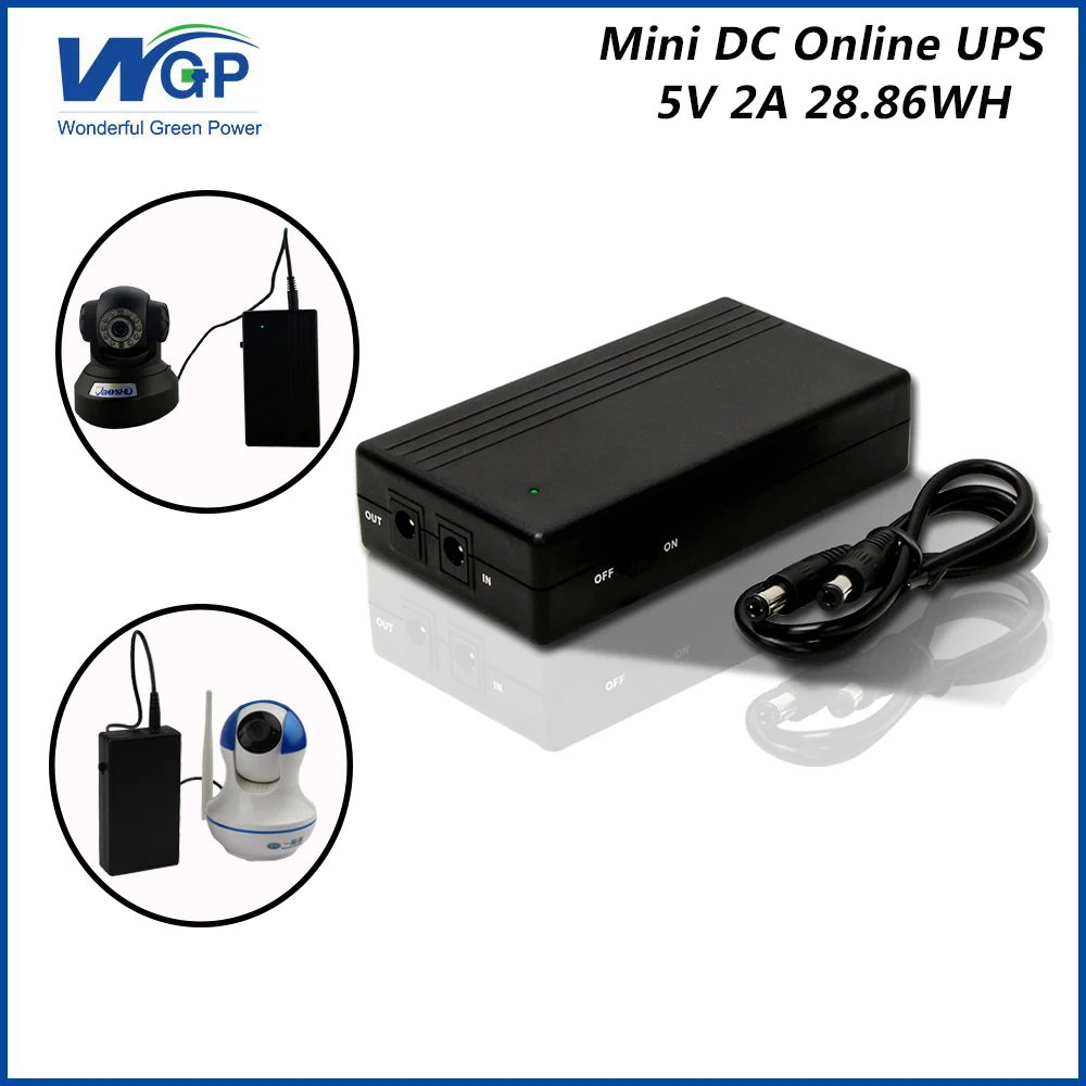 Портативный 5V dc ups источник бесперебойного питания литиевая батарея ip камера cctv 2A