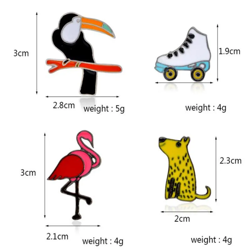 Новинка животное попугай металлический значок женская одежда украшение брошь
