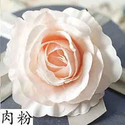 Peach 100 шт./лот, 12 см, большие искусственные цветы розы, головки, сделай сам, свадебная АРКА, цветы на День святого Валентина, вечерние Декоративные искусственные цветы - Цвет: Peach
