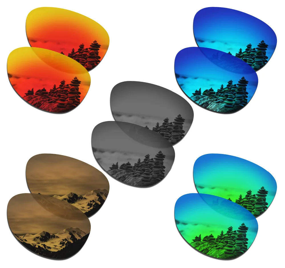 

SmartVLT 5 Pairs Polarized Sunglasses Replacement Lenses for Oakley Encounter - 5 Colors