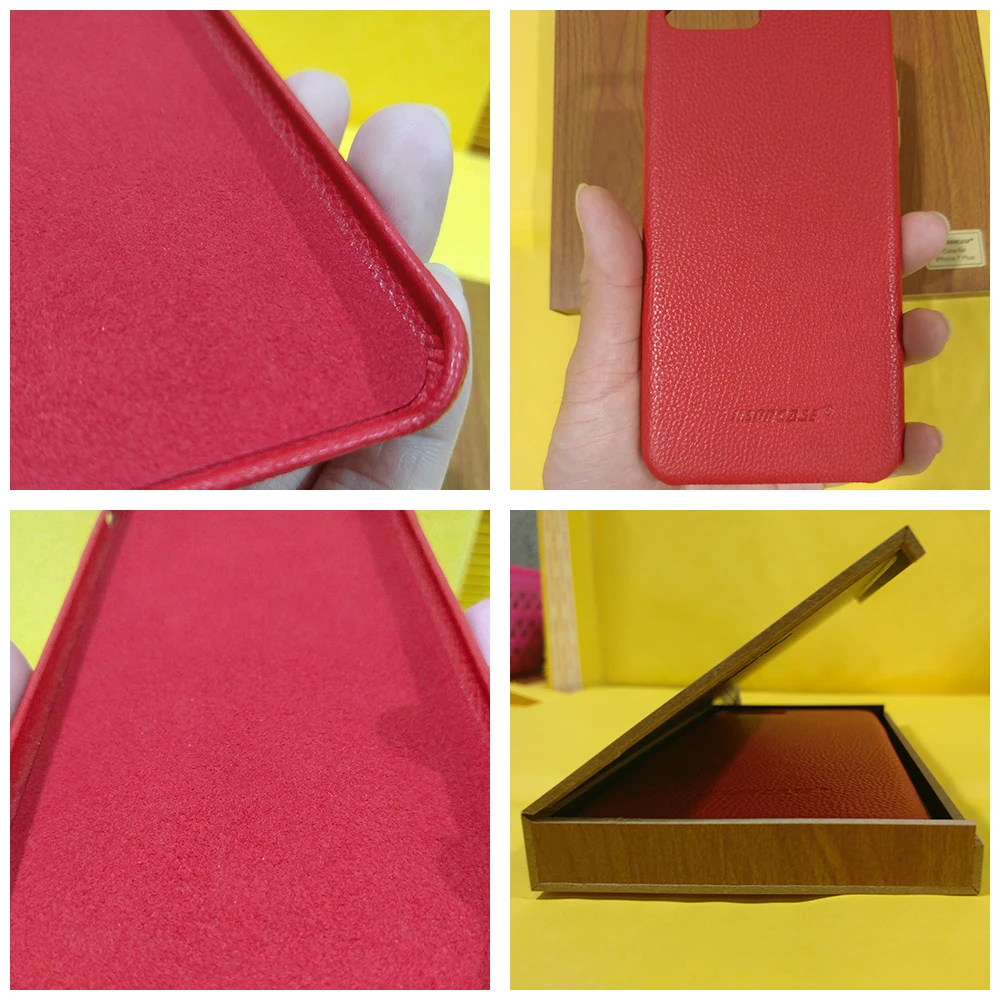 Jisoncase Чехол из натуральной кожи s для iPhone 7 Чехол Крышка против царапин Твердые чехлы на заднюю панель для iPhone 8 4,7 дюймов Funda металлическая кнопка