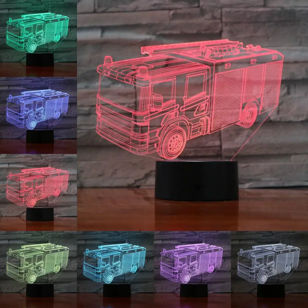 Новый светодиодный светильник VCity Luminaria Ночной противопожарная 3d лампа