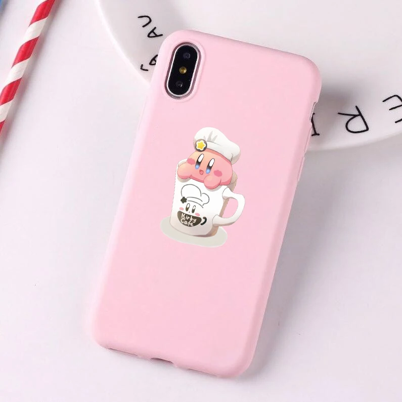 Массовая атака Кирби! Цветной Мягкий силиконовый чехол для телефона Coque Fundas для iPhone 6 6Plus 7 7Plus 8 8Plus X XS Max 11 pro