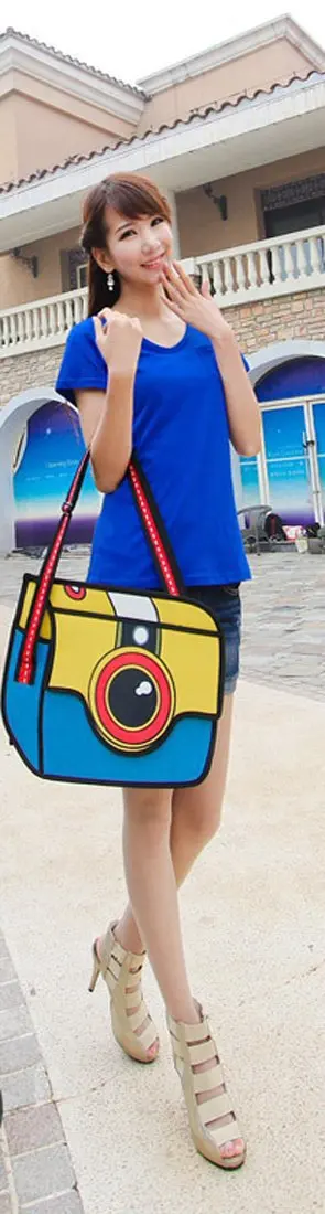 Cute Shoulder Bags 2D Beautiful Chic Camera Pattern Best Ipad Bag | Тематическая одежда и униформа