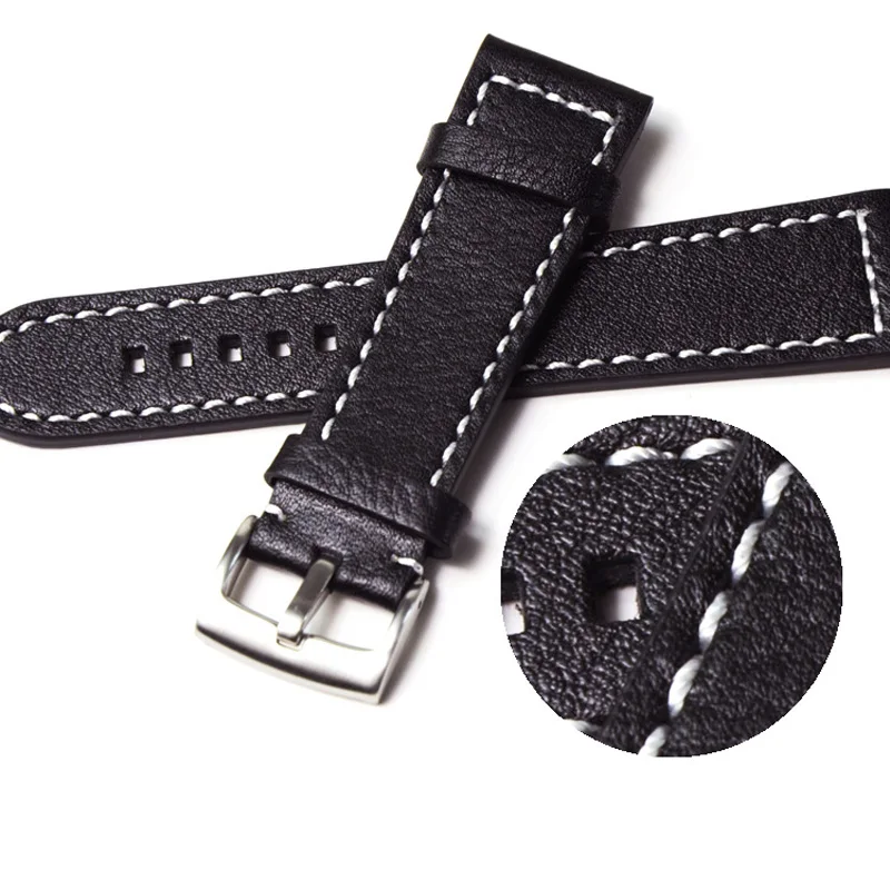 Ремешок для часов ручной работы из натуральной кожи в стиле ретро со штифтом