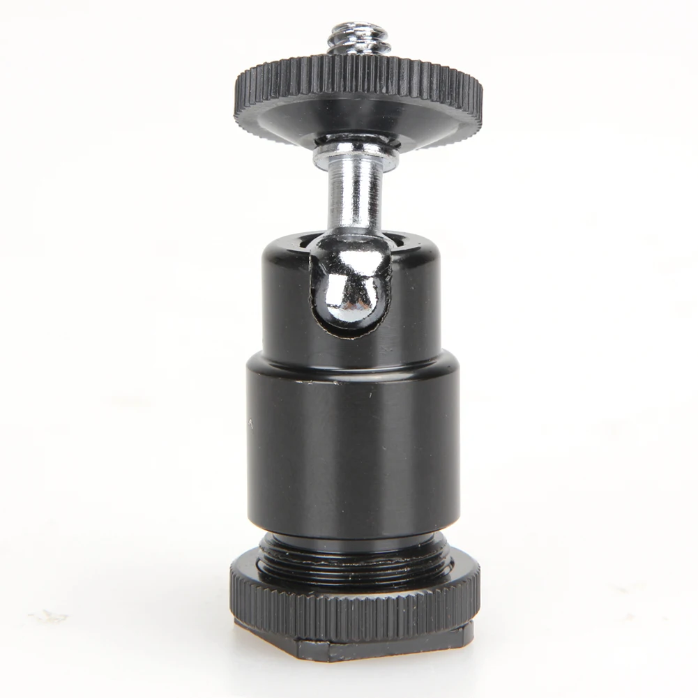 Алюминиевый сплав 360 градусов Поворот камеры Горячий башмак Кронштейн шариковая