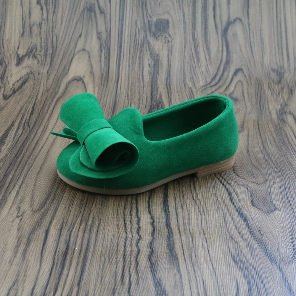 Лидер продаж 2018 Осенняя детская повседневная обувь для улицы бархатная с бантом