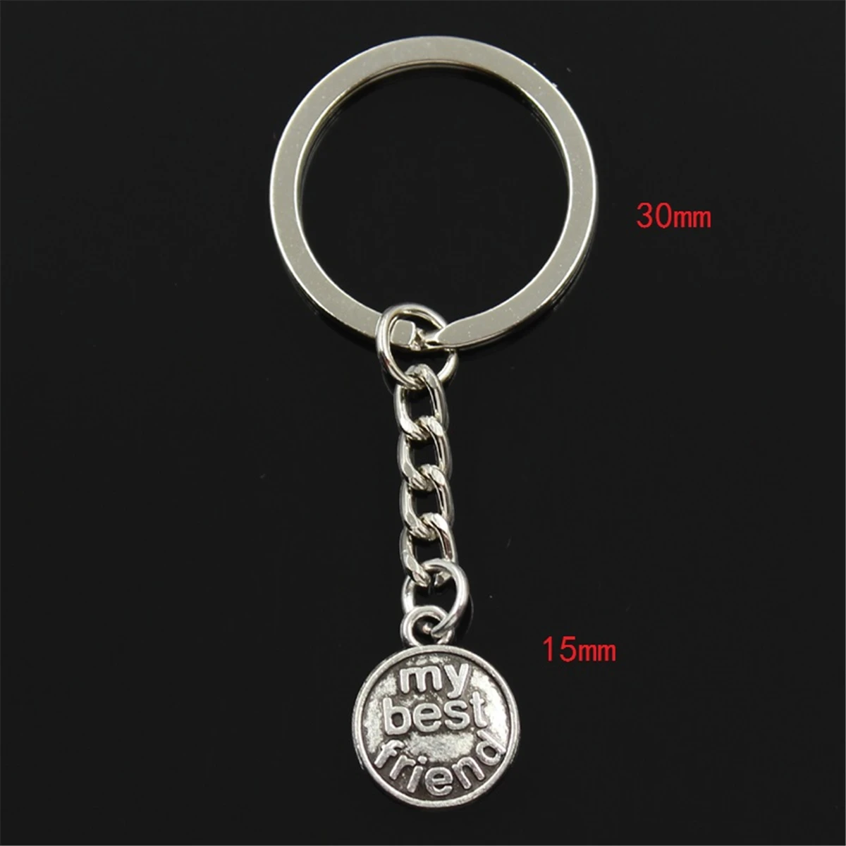 Factory Price Plates My Best Friend Pendant Key Ring Chain Bronze Silver Color Men Car Gift Souvenirs Keychain Dropshipping | Украшения и