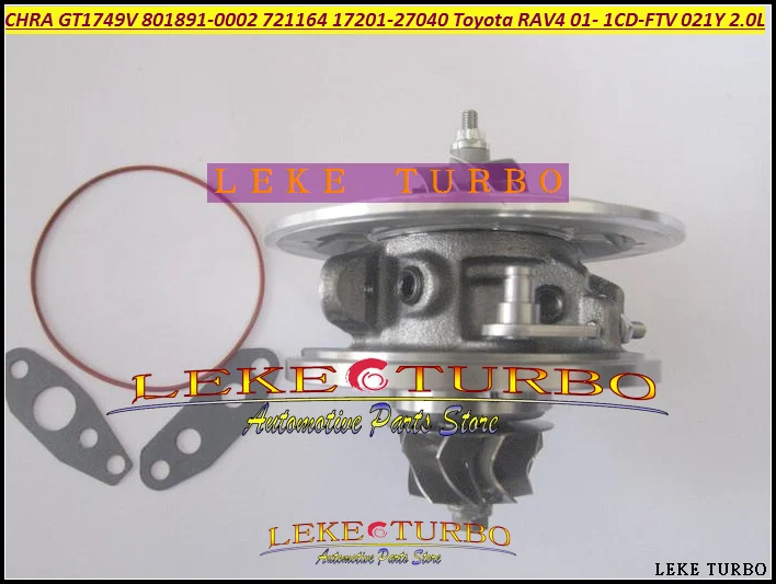 Бесплатная доставка турбокартриджа CHRA Core GT1749V 17201-27040 801891 -0001 721164 17201 27040 для TOYOTA RAV4