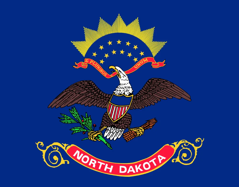 

Yehoy hanging 90*150cm U.S. state North Dakota Flag For Decoration