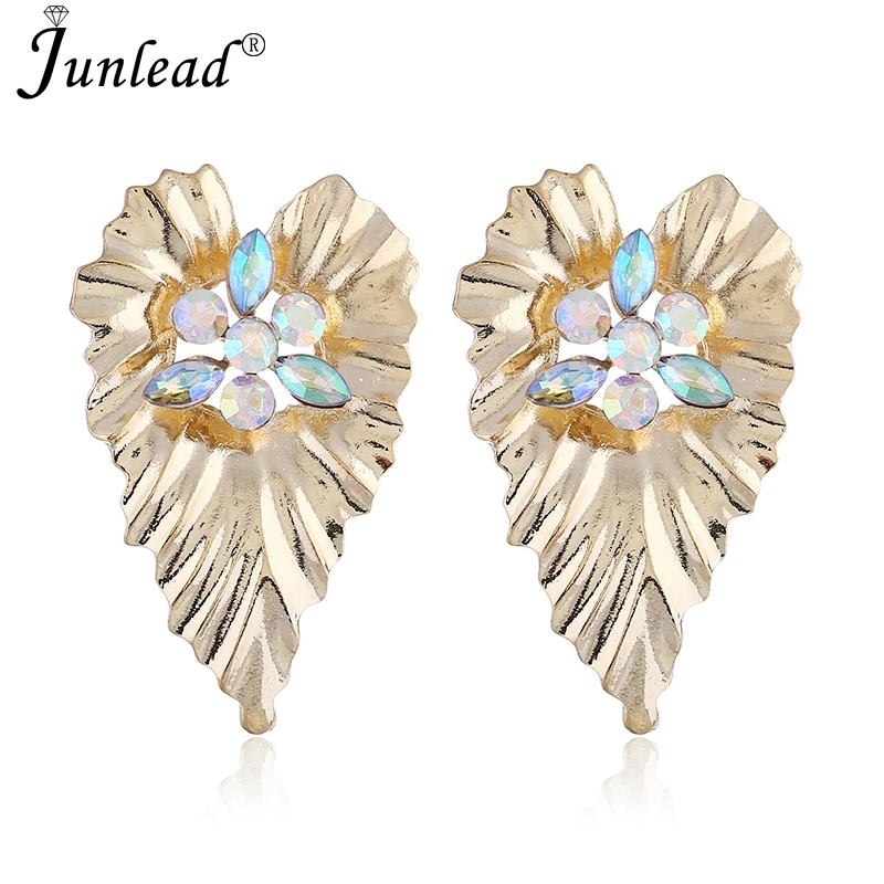 Женские серьги-капельки Junlead металлические многоцветные геометрические серьги в