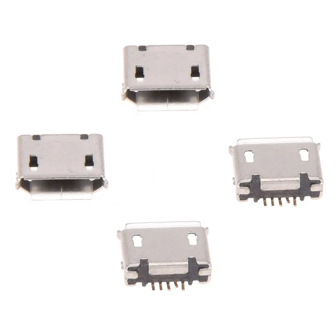 10 шт. гнездовой разъем Micro USB Тип B 180 Градусов 5 Контактный SMD SMT паяльный