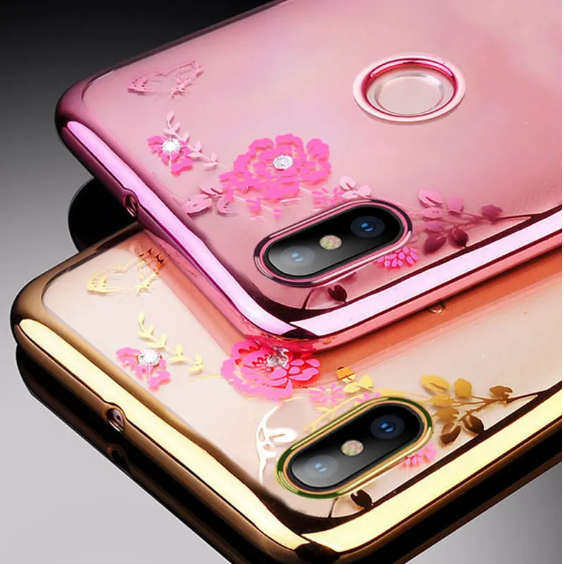 Для Honor 8x Max чехол с блестящим цветком Мягкий силиконовый на 8x6 4 &quotчехол из ТПУ для