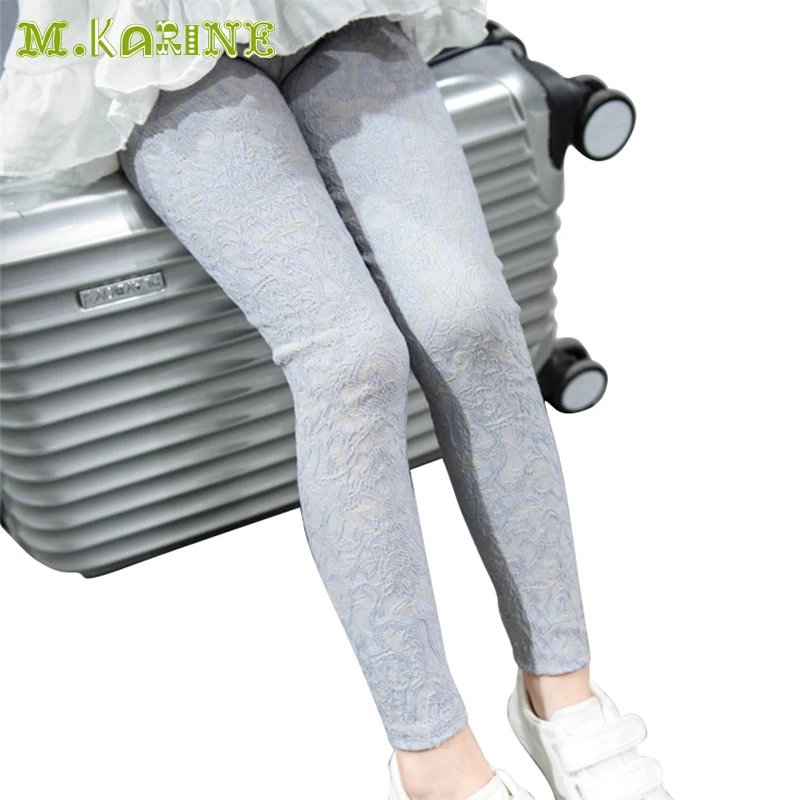 Новинка 2017 года корейские весенние леггинсы для девочек детские кружевные