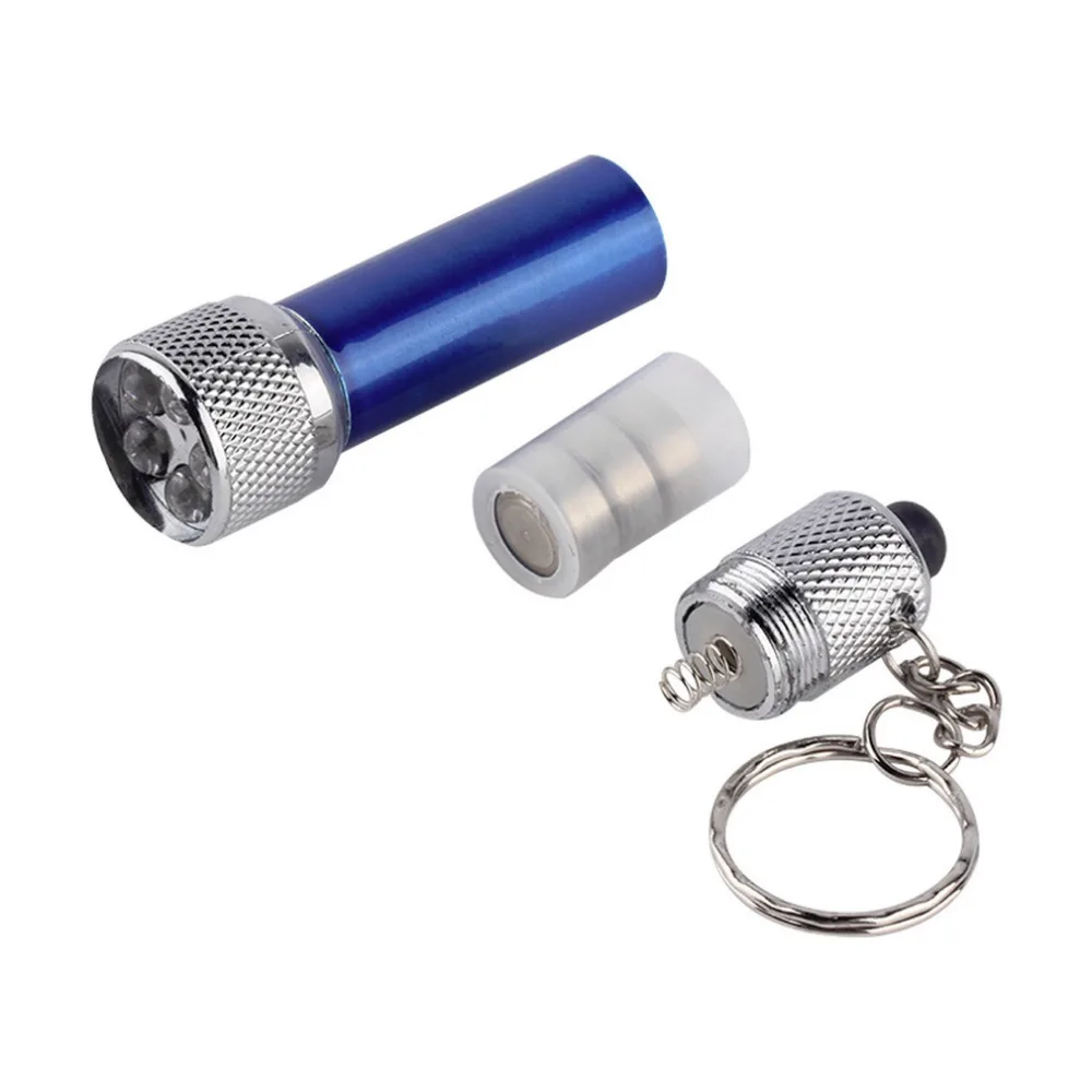 5 LED мини фонарик фонарь брелок кольцо для ключей синий|Фонарики и осветительные