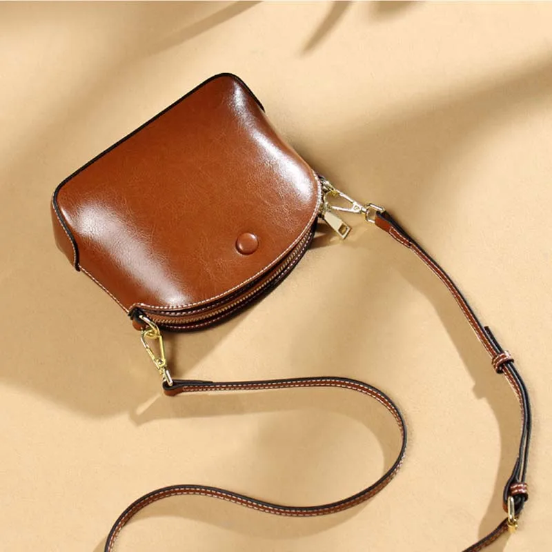 Повседневная женская сумка из натуральной воловьей кожи ранец коровьей сумки