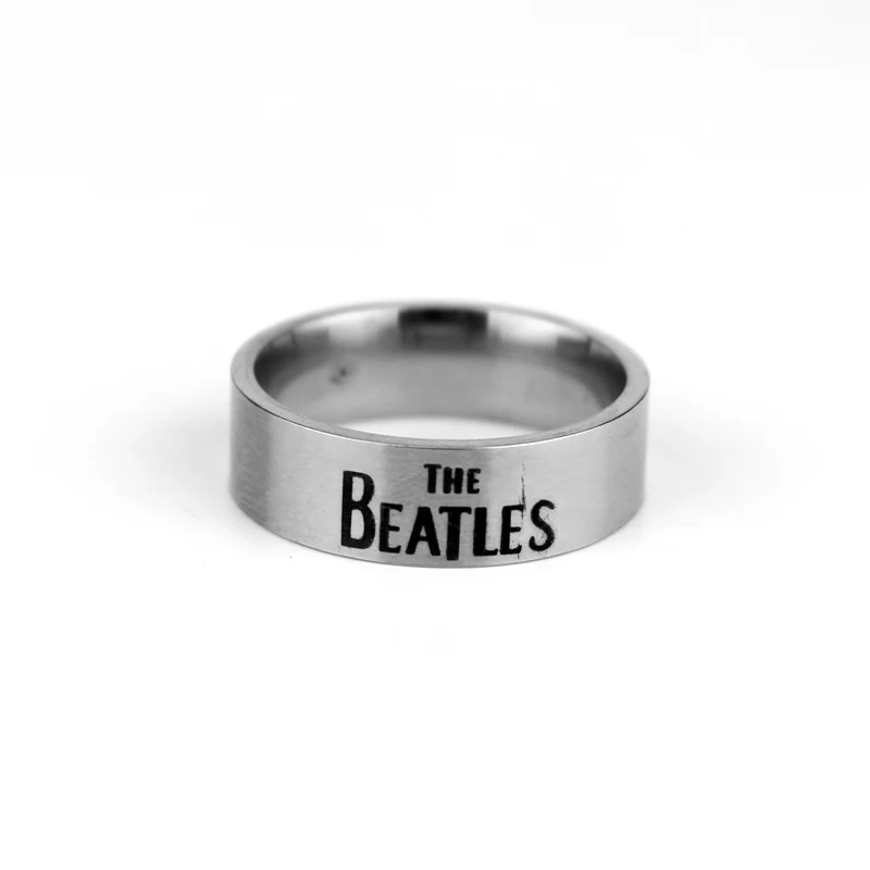 Группа The Beatles/WOW/человек Паук Логотип Кольцо Из Нержавеющей Стали Ювелирные