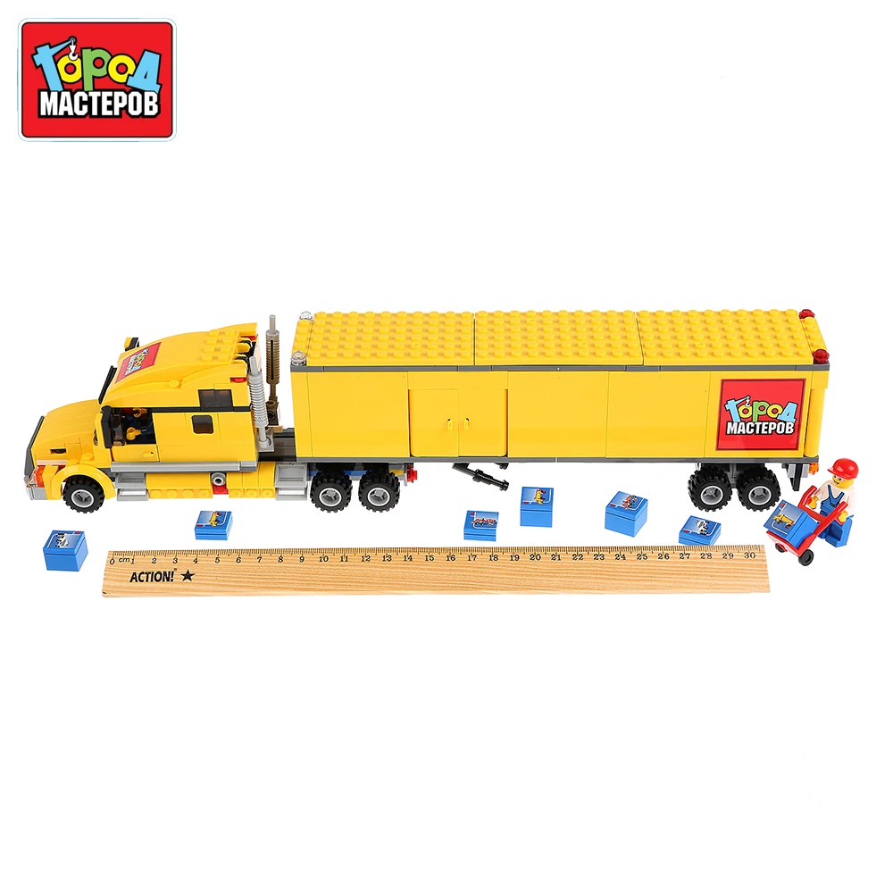 Конструктор Город Мастеров Фура с фигурками 298 детали доставка от 2 х дней|Набор