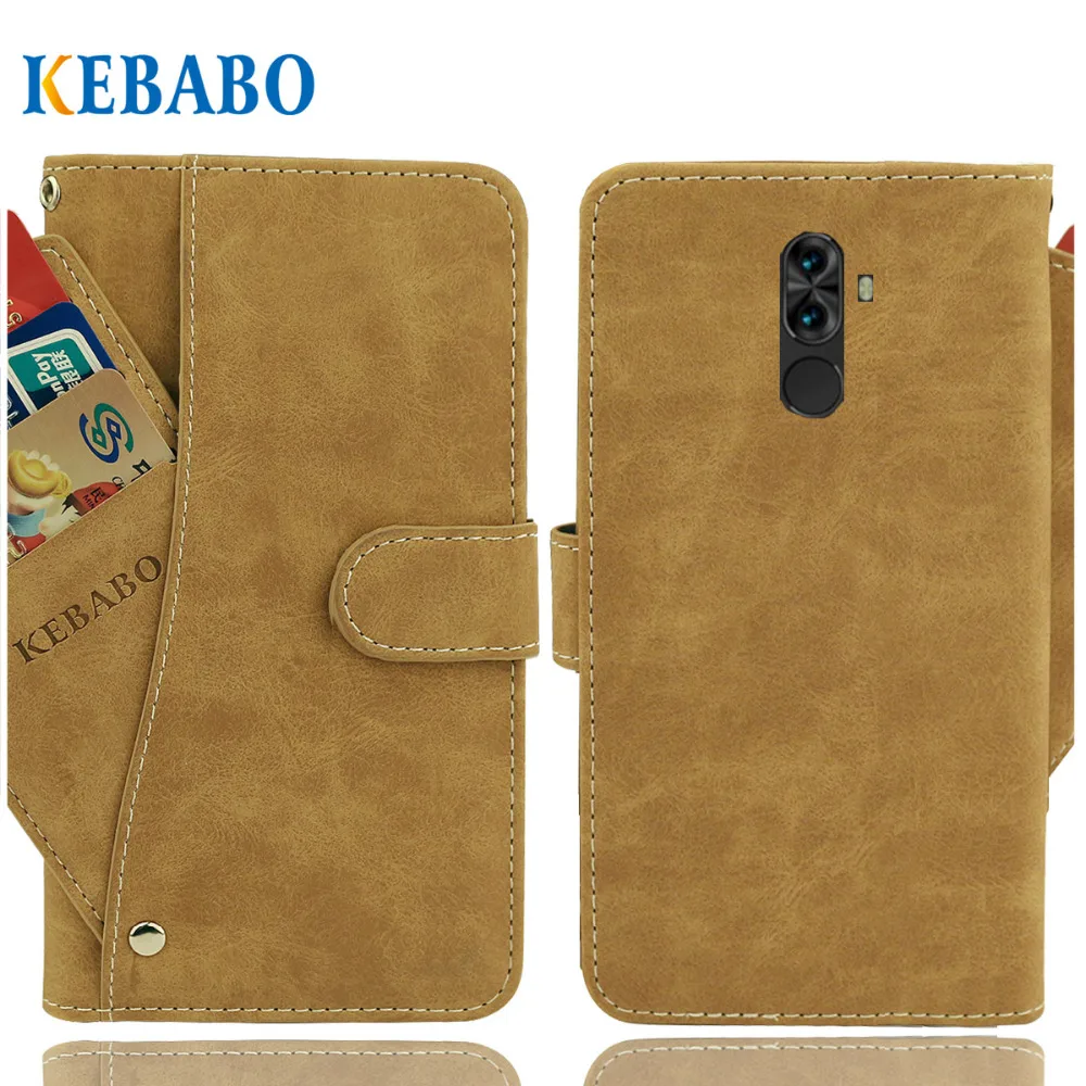 

Vintage Leather Wallet Haier Elegance E13 Case 5.99" Flip Luxury 3 Front Card Slots Cover Magnet Stand Phone Protective Bags