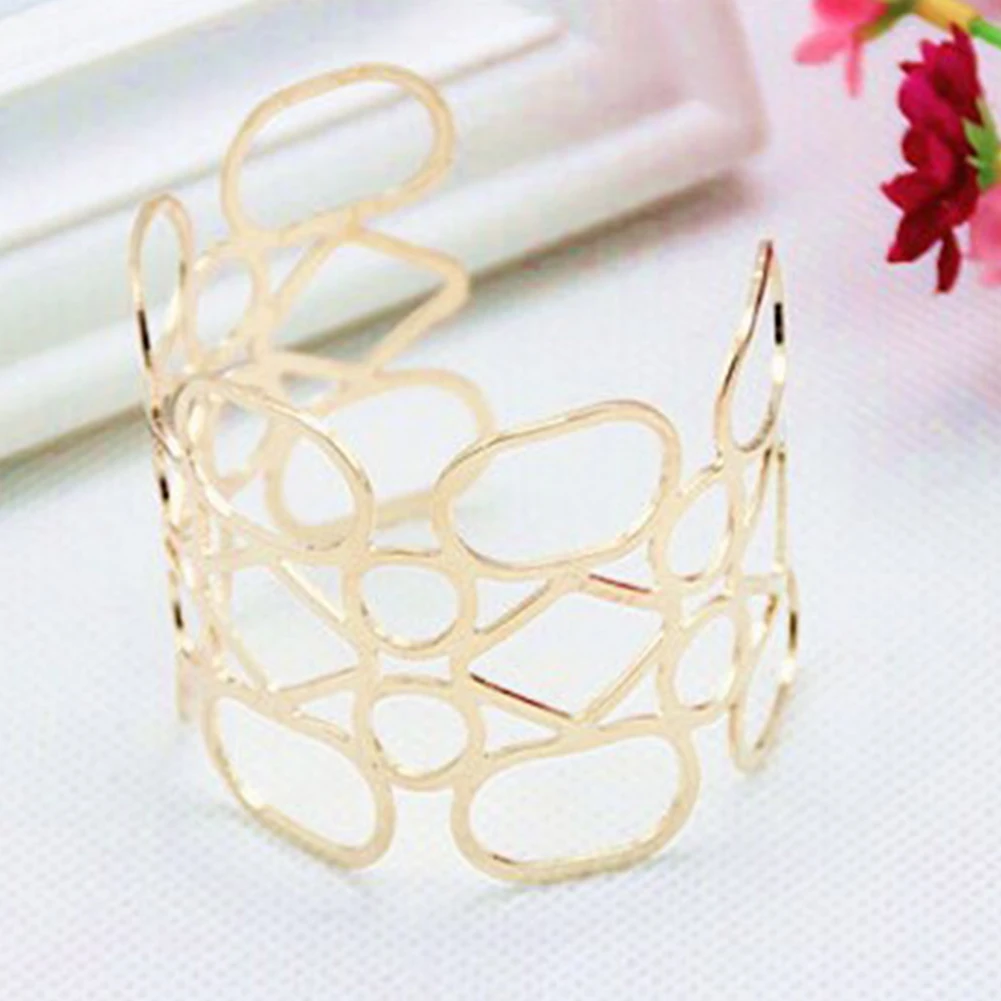 Модный женский необычный браслет из сплава Панк Металлический Открытый браслеты