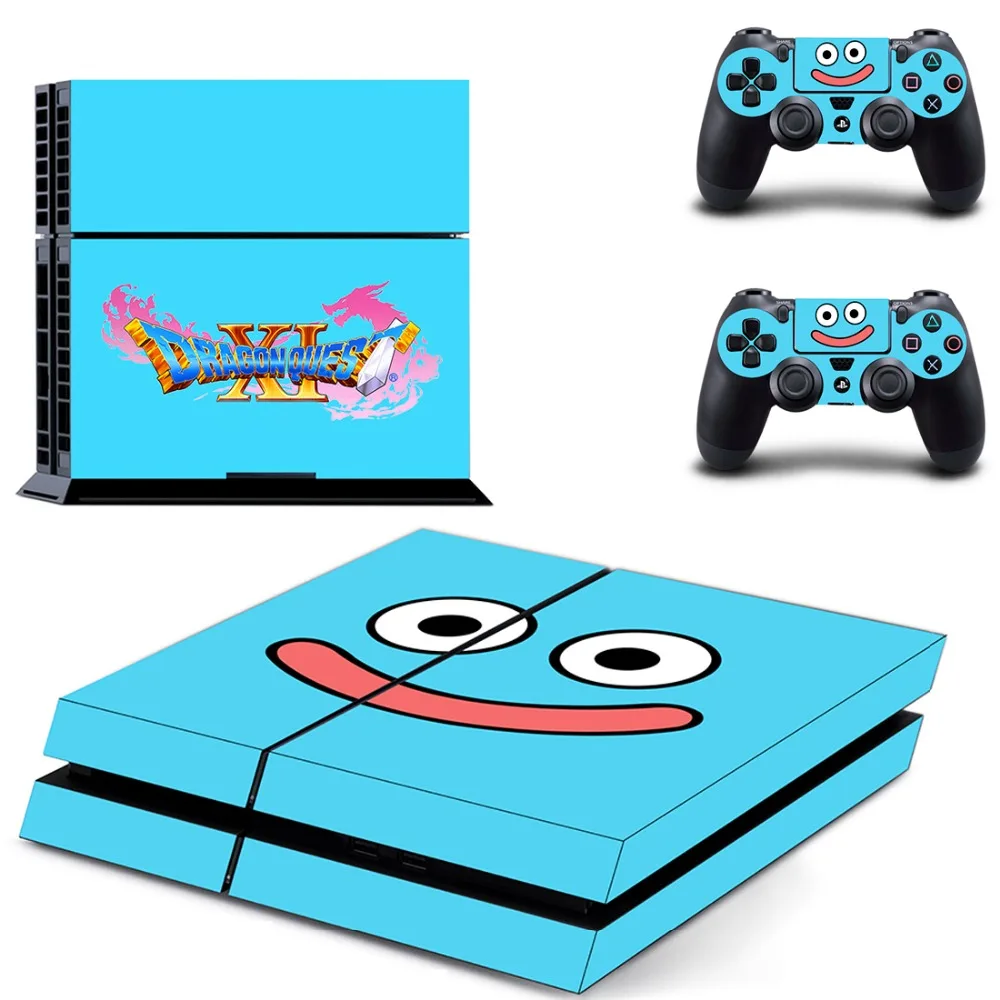 Наклейка на кожу PS4 Dragon Quest Виниловая наклейка для консоли Sony Playstation 4 и 2