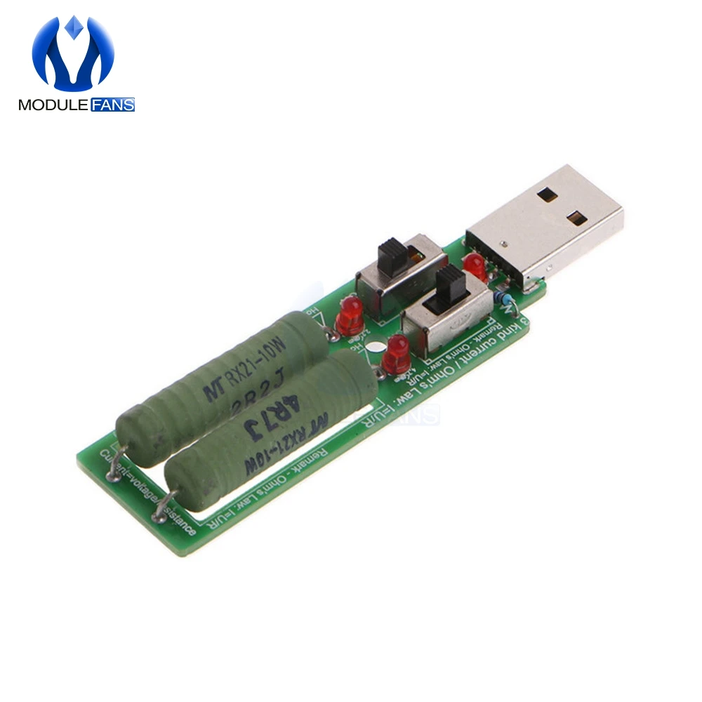 Резистор USB DC электронный с регулируемым переключателем нагрузки 3 в 5 1 А Ток 2