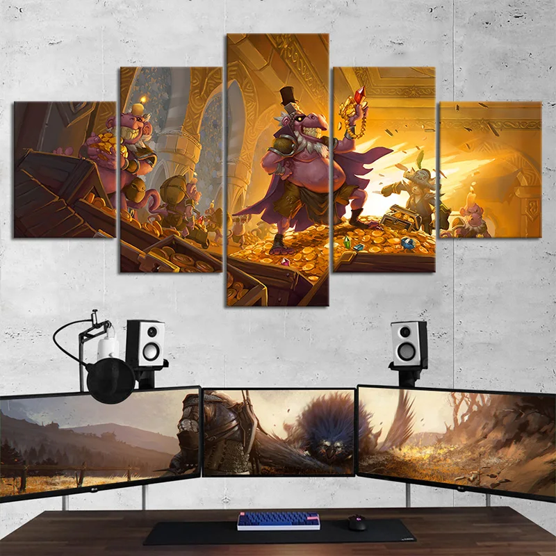 5 шт. плакат для видеоигр Hearthstone The Dalaran художественная Живопись Домашний Декор
