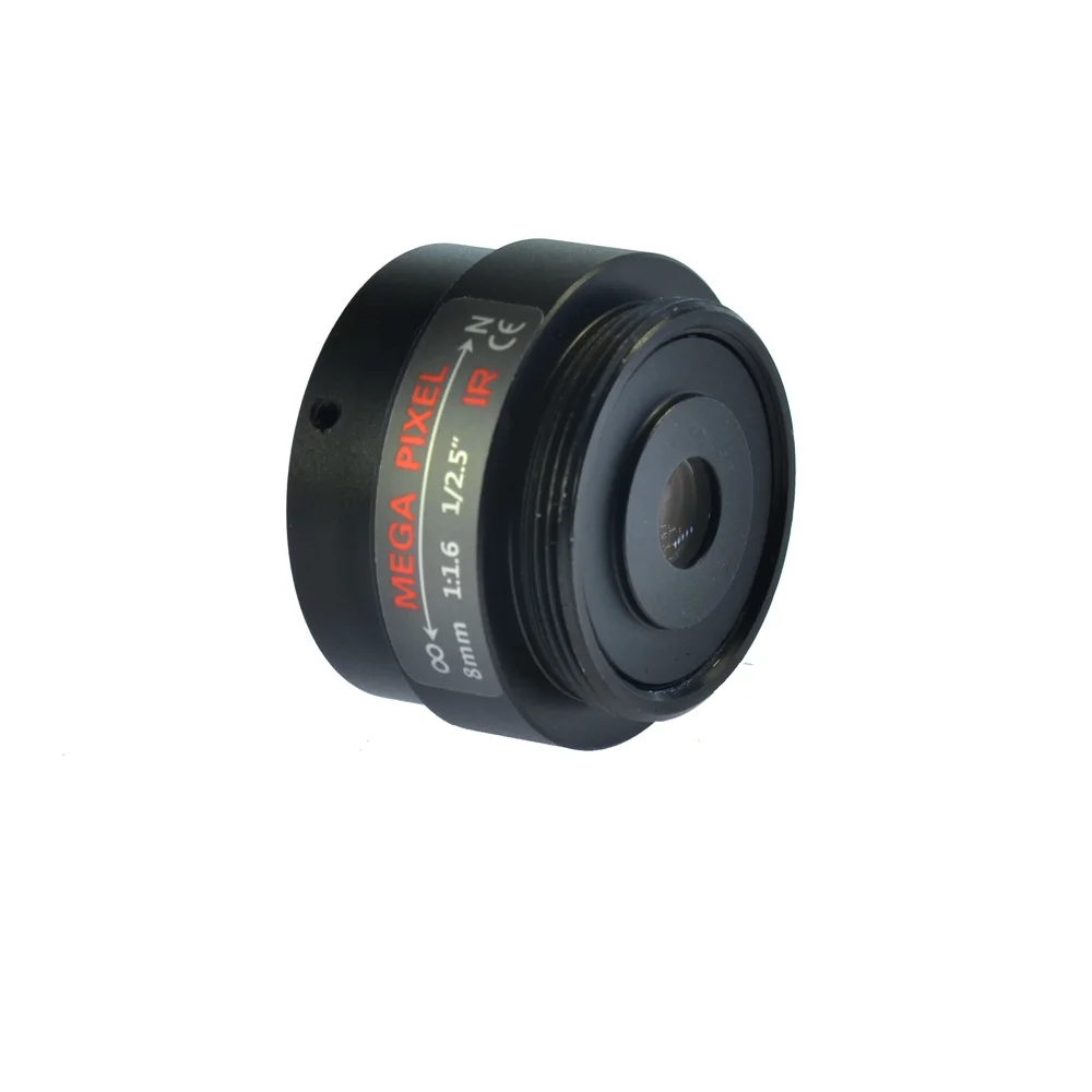 Ручной зум-фокус радужной Радужки объектив видеонаблюдения 8 мм F1.6 1/2 5 дюймов 3