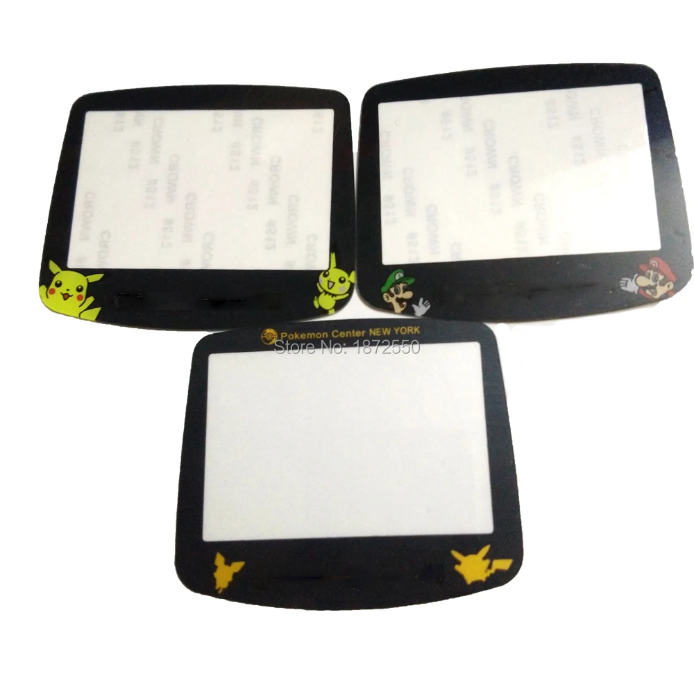 30PCS /LOT Plastic Material Lens Fit For GameboyAdvance Cartoon Game Console Screen Protector Cover Pannel Color Advance Pocket |