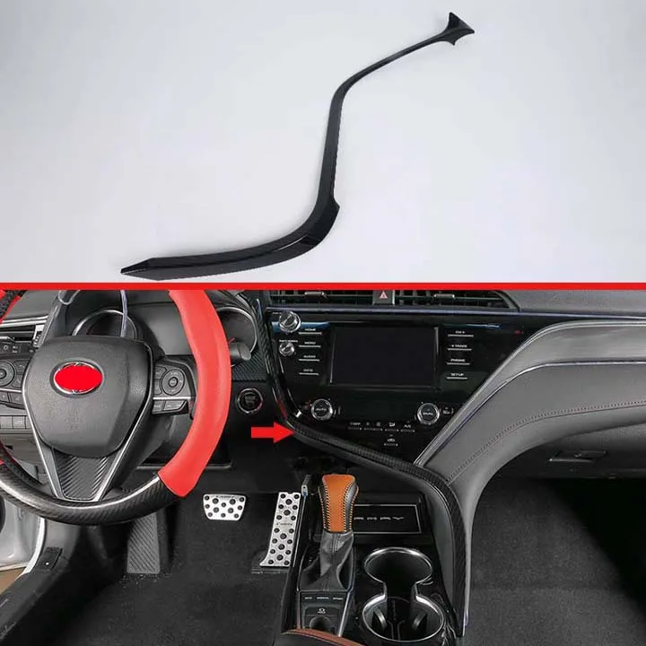 Для Toyota Camry 2018 2019 автомобильное украшение из углеродного волокна в стиле