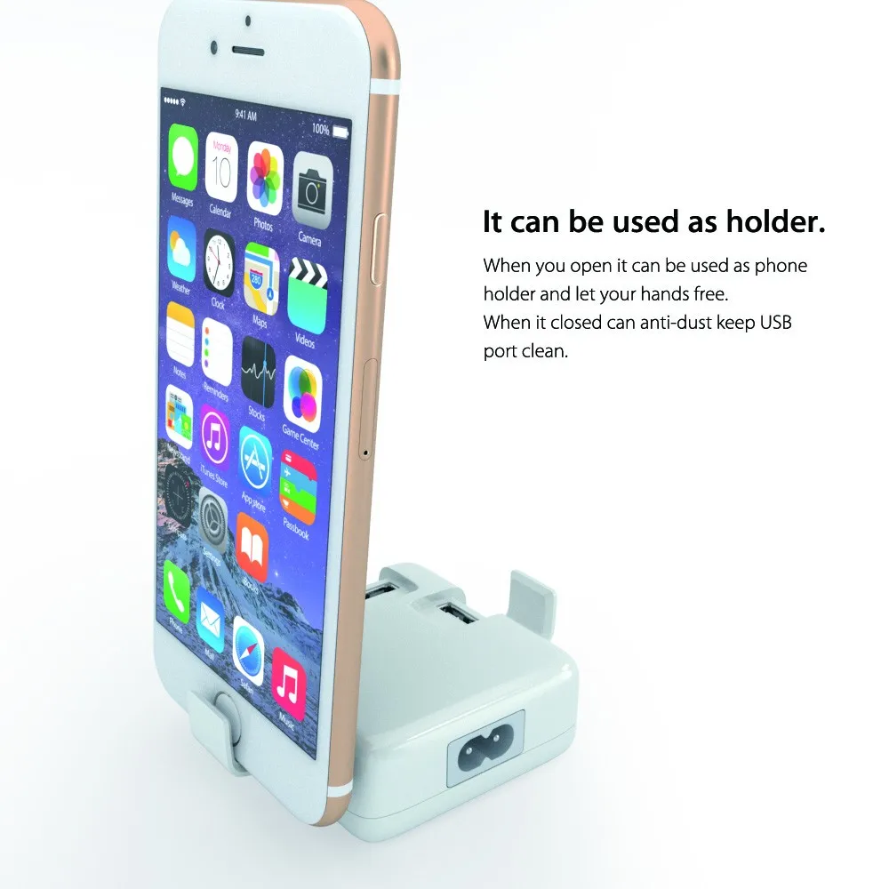 4A Mini 4 порта USB док-станция зарядное устройство адаптер для apple iPhone X 8 7 6 6s plus se 5 5S 4S