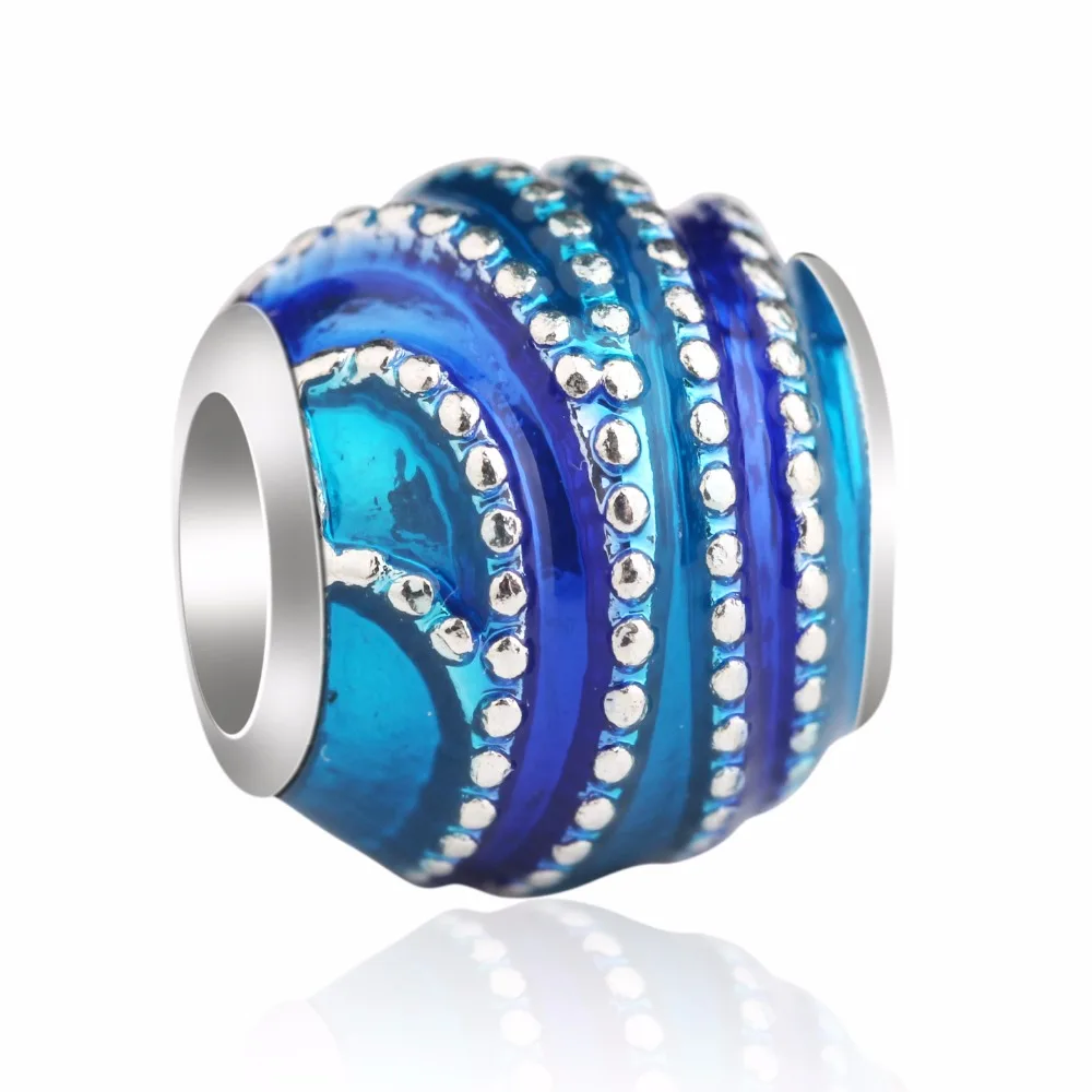 Новые посеребренные бусины шармы радужные дуги любви разделитель с большим