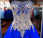 Женское платье для выпускного вечера, расшитое золотыми кружевами, Королевского синего цвета, 16 расцветок, вечерние платья большого размера