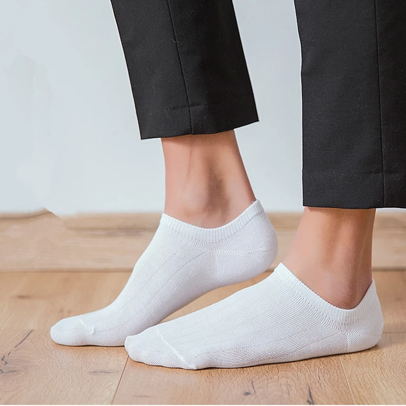 1pair Fashion Men Loafer Boat Invisible Socks No Show Low Cut Soft Breathable Cotton Short | Мужская одежда
