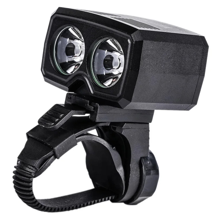 Двойной светодиодный велосипедный фонарь с зарядкой через USB 2400 люмен