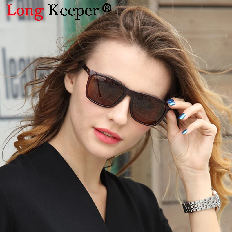 Солнцезащитные очки Long Keeper для мужчин и женщин UV 400 поляризационные квадратной