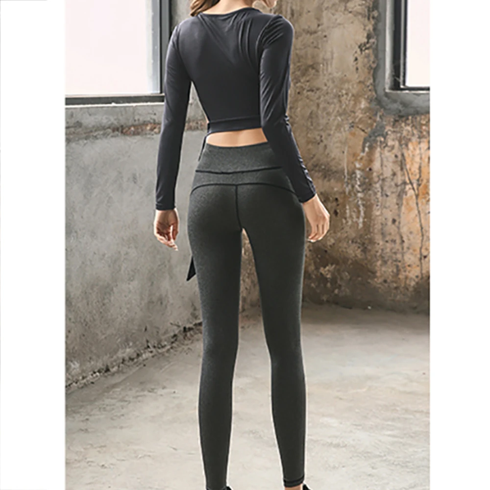 Ремень укороченный топ футболка спортивная одежда для фитнеса комплект из 3