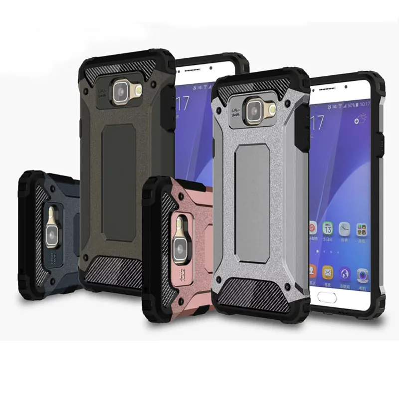 Роскошные Алмаз броня ТПУ + PC уникальный случай телефон для Samsung C5 J5 J7 пластика