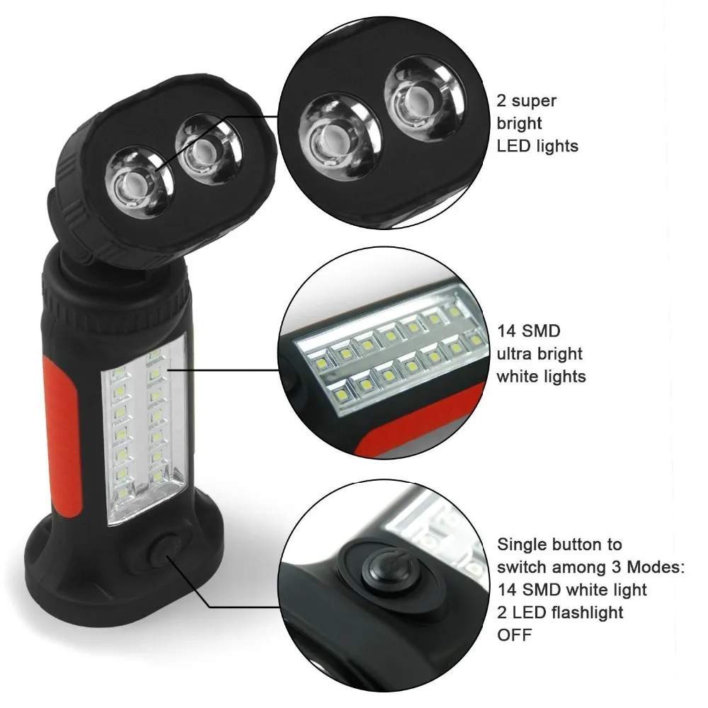 Портативный светодиодный светильник для кемпинга с поворотом на 360 градусов |