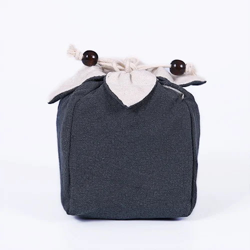 Японский льняной портативный дорожный стакан для хранения чая Cozies чайный набор чайная посуда пакет для еды гайка заварочный чайник; чай чашка игрушки тканевая сумка - Цвет: I
