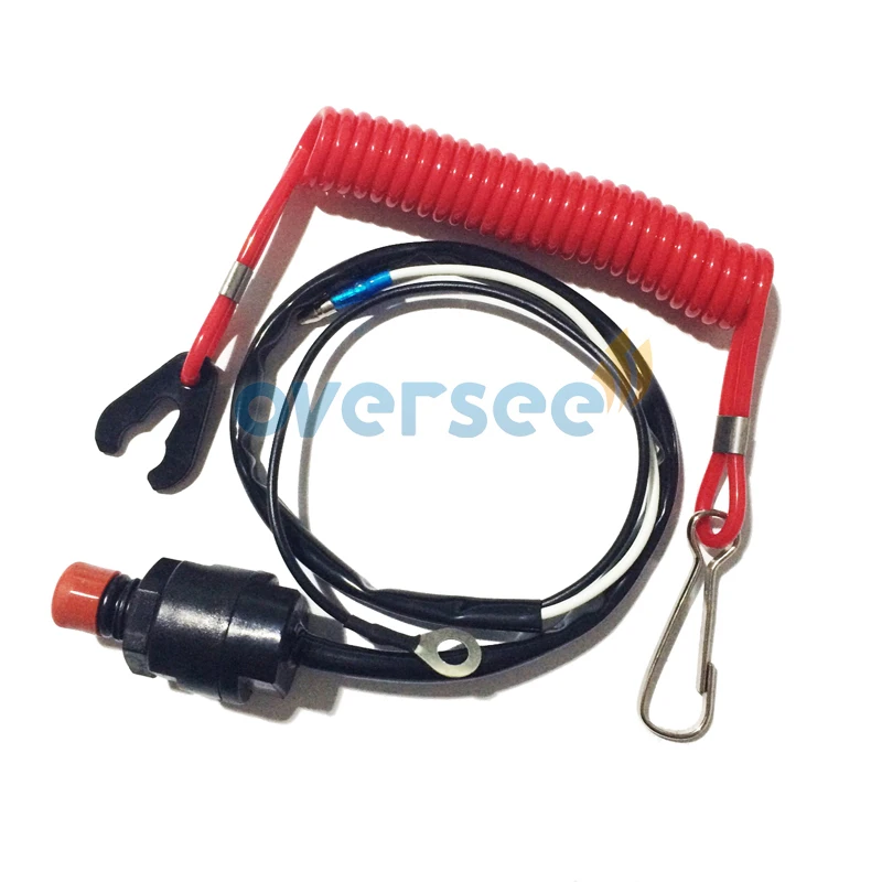 6E9-82575-09 66T-82575 выключатель и страховочный трос для Yamaha Tohatsu Parsun Honda подвесной